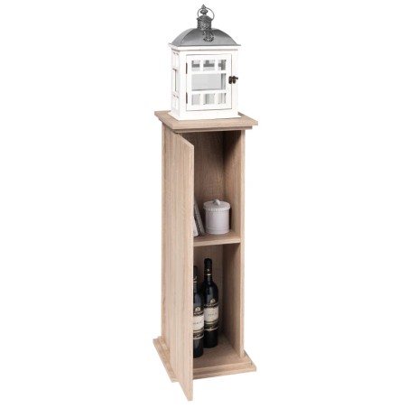FMD Tavolino da Salotto con Anta 88,5 cm Legno di Rovere