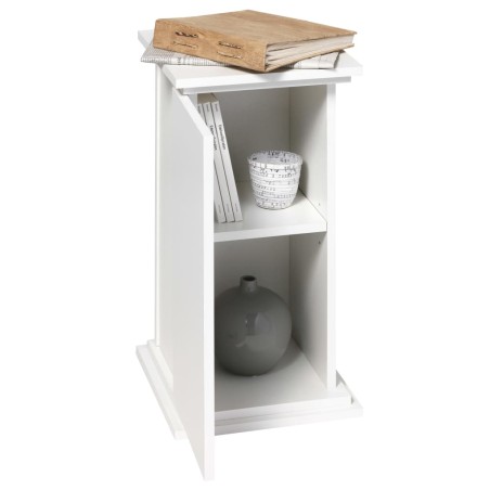 FMD Tavolino da Salotto con Anta 57,4 cm Bianco
