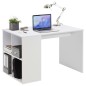 FMD Scrivania con Scaffali Laterali 117x72,9x73,5 cm Bianco FMD Scrivania con Scaffali Laterali 117x72,9x73,5 cm Bianco