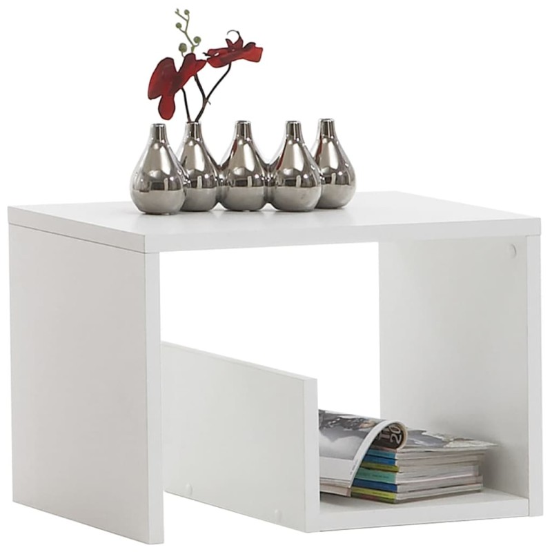 FMD Tavolino da Caffè 2 in 1 59,1x35,8x37,8 cm Bianco FMD Tavolino da Caffè 2 in 1 59,1x35,8x37,8 cm Bianco