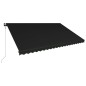 vidaXL Tenda da Sole Retrattile Sensore Vento LED 500x300cm Antracite vidaXL Tenda da Sole Retrattile Sensore Vento LED 500x300cm Antracite