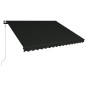 vidaXL Tenda a Scomparsa con Sensore Vento e LED 400x300 cm Antracite vidaXL Tenda a Scomparsa con Sensore Vento e LED 400x300 cm Antracite