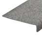vidaXL Tappetini Scale Tessuto Agugliato 15 pz 65x21x4cm Grigio Chiaro vidaXL Tappetini Scale Tessuto Agugliato 15 pz 65x21x4cm Grigio Chiaro