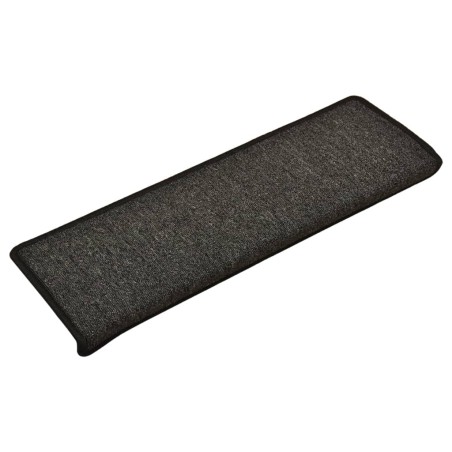 vidaXL Tappetini per Scale 15 pz 65x21x4 cm Antracite