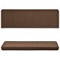vidaXL Tappetini per Scale in Moquette 15 pz 65x21x4 cm Marroni vidaXL Tappetini per Scale in Moquette 15 pz 65x21x4 cm Marroni