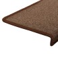 vidaXL Tappetini per Scale in Moquette 15 pz 65x21x4 cm Marroni vidaXL Tappetini per Scale in Moquette 15 pz 65x21x4 cm Marroni