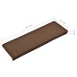 vidaXL Tappetini per Scale in Moquette 15 pz 65x21x4 cm Marroni vidaXL Tappetini per Scale in Moquette 15 pz 65x21x4 cm Marroni