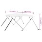 vidaXL Bimini di Prua con Tendalino a 4 Archi Bianco 243x180x137 cm vidaXL Bimini di Prua con Tendalino a 4 Archi Bianco 243x180x137 cm