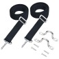 vidaXL Cinghie per Tendalino Bimini 2 pz in Tessuto e Acciaio Inox vidaXL Cinghie per Tendalino Bimini 2 pz in Tessuto e Acciaio Inox