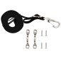 vidaXL Cinghie per Tendalino Bimini 2 pz in Tessuto e Acciaio Inox vidaXL Cinghie per Tendalino Bimini 2 pz in Tessuto e Acciaio Inox