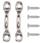 vidaXL Cinghie per Tendalino Bimini 2 pz in Tessuto e Acciaio Inox vidaXL Cinghie per Tendalino Bimini 2 pz in Tessuto e Acciaio Inox