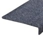 vidaXL Tappetini per Scale Tessuto Agugliato 15 pz 65x21x4 cm Blu vidaXL Tappetini per Scale Tessuto Agugliato 15 pz 65x21x4 cm Blu