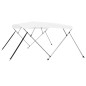 vidaXL Bimini di Prua con Tendalino a 4 Archi Bianco 243x210x137 cm vidaXL Bimini di Prua con Tendalino a 4 Archi Bianco 243x210x137 cm
