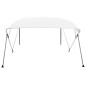 vidaXL Bimini di Prua con Tendalino a 4 Archi Bianco 243x210x137 cm vidaXL Bimini di Prua con Tendalino a 4 Archi Bianco 243x210x137 cm