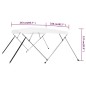 vidaXL Bimini di Prua con Tendalino a 4 Archi Bianco 243x210x137 cm vidaXL Bimini di Prua con Tendalino a 4 Archi Bianco 243x210x137 cm