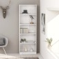vidaXL Libreria a 5 Ripiani Bianco Lucido 60x24x175 cm in Truciolato vidaXL Libreria a 5 Ripiani Bianco Lucido 60x24x175 cm in Truciolato