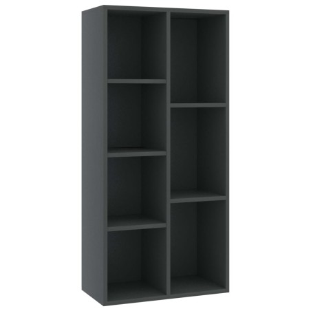 vidaXL Libreria Grigia 50x25x106 cm in Truciolato