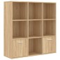 vidaXL Libreria Effetto Rovere Sonoma 98x30x98 cm in Truciolato vidaXL Libreria Effetto Rovere Sonoma 98x30x98 cm in Truciolato