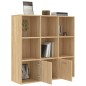 vidaXL Libreria Effetto Rovere Sonoma 98x30x98 cm in Truciolato vidaXL Libreria Effetto Rovere Sonoma 98x30x98 cm in Truciolato