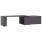 vidaXL Tavolino da Caffè Grigio 150x50x35 cm in Truciolato vidaXL Tavolino da Caffè Grigio 150x50x35 cm in Truciolato