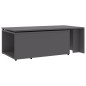 vidaXL Tavolino da Caffè Grigio 150x50x35 cm in Truciolato vidaXL Tavolino da Caffè Grigio 150x50x35 cm in Truciolato