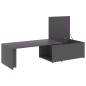 vidaXL Tavolino da Caffè Grigio 150x50x35 cm in Truciolato vidaXL Tavolino da Caffè Grigio 150x50x35 cm in Truciolato