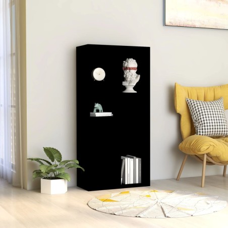 vidaXL Libreria Nera 50x25x106 cm in Truciolato