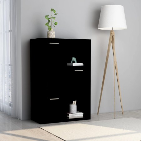 vidaXL Armadietto Nero 60x29,5x90 cm in Truciolato