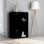 vidaXL Armadietto Nero 60x29,5x90 cm in Truciolato vidaXL Armadietto Nero 60x29,5x90 cm in Truciolato
