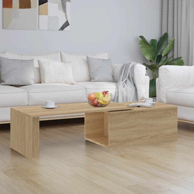 vidaXL Tavolino da Caffè Rovere Sonoma 150x50x35 cm in Truciolato vidaXL Tavolino da Caffè Rovere Sonoma 150x50x35 cm in Truciolato