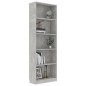 vidaXL Libreria a 5 Ripiani Grigio Cemento 60x24x175 cm in Truciolato vidaXL Libreria a 5 Ripiani Grigio Cemento 60x24x175 cm in Truciolato