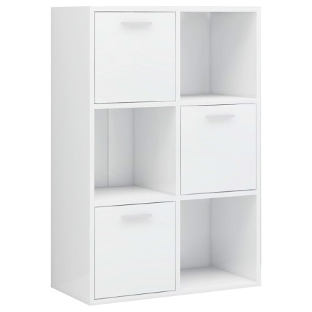 vidaXL Armadietto Bianco Lucido 60x29,5x90 cm in Truciolato