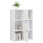vidaXL Armadietto Bianco Lucido 60x29,5x90 cm in Truciolato