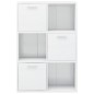 vidaXL Armadietto Bianco Lucido 60x29,5x90 cm in Truciolato