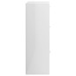 vidaXL Armadietto Bianco Lucido 60x29,5x90 cm in Truciolato