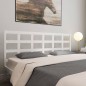 Testiera per Letto Bianca 205,5x4x100 cm Legno Massello di Pino Testiera per Letto Bianca 205,5x4x100 cm Legno Massello di Pino