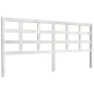 Testiera per Letto Bianca 205,5x4x100 cm Legno Massello di Pino Testiera per Letto Bianca 205,5x4x100 cm Legno Massello di Pino