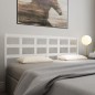 Testiera per Letto Bianca 205,5x4x100 cm Legno Massello di Pino Testiera per Letto Bianca 205,5x4x100 cm Legno Massello di Pino