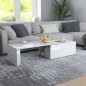vidaXL Tavolino da Caffè Bianco Lucido 150x50x35 cm in Truciolato vidaXL Tavolino da Caffè Bianco Lucido 150x50x35 cm in Truciolato