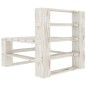 vidaXL Set Salotto da Giardino 6 pz su Pallet in Legno Bianco vidaXL Set Salotto da Giardino 6 pz su Pallet in Legno Bianco
