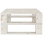 vidaXL Set Salotto da Giardino 8 pz Pallet in Legno Bianco