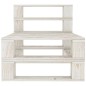 vidaXL Set Salotto da Giardino 8 pz Pallet in Legno Bianco