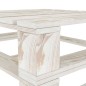 vidaXL Set Salotto da Giardino 8 pz Pallet in Legno Bianco
