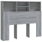 Testiera con Scomparti Grigio Sonoma 120x19x103,5 cm Testiera con Scomparti Grigio Sonoma 120x19x103,5 cm