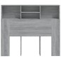 Testiera con Scomparti Grigio Sonoma 120x19x103,5 cm Testiera con Scomparti Grigio Sonoma 120x19x103,5 cm