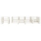 vidaXL Set Salotto da Giardino 7 pz Pallet in Legno Bianco