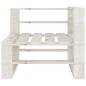 vidaXL Set Salotto da Giardino 7 pz Pallet in Legno Bianco