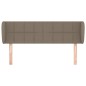 Testiera ad Orecchio Tortora 147x23x78/88 cm in Tessuto Testiera ad Orecchio Tortora 147x23x78/88 cm in Tessuto