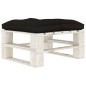 vidaXL Set Salotto da Giardino su Pallet 6pz con Cuscini Neri in Legno vidaXL Set Salotto da Giardino su Pallet 6pz con Cuscini Neri in Legno
