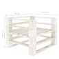 vidaXL Set Salotto da Giardino su Pallet 6pz con Cuscini Neri in Legno vidaXL Set Salotto da Giardino su Pallet 6pz con Cuscini Neri in Legno